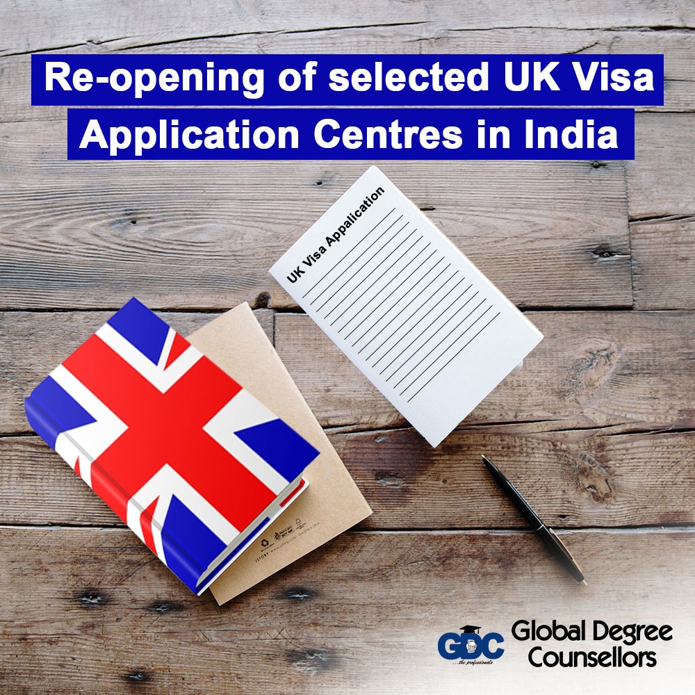 Re-opening of selected UK Visa Application Centers in India