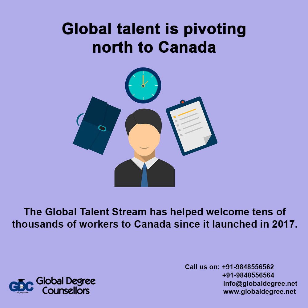 Global talent is pivoting north to Canada- The Global Talent Stream has helped welcome tens of thousands of workers to Canada since it launched in 2017.